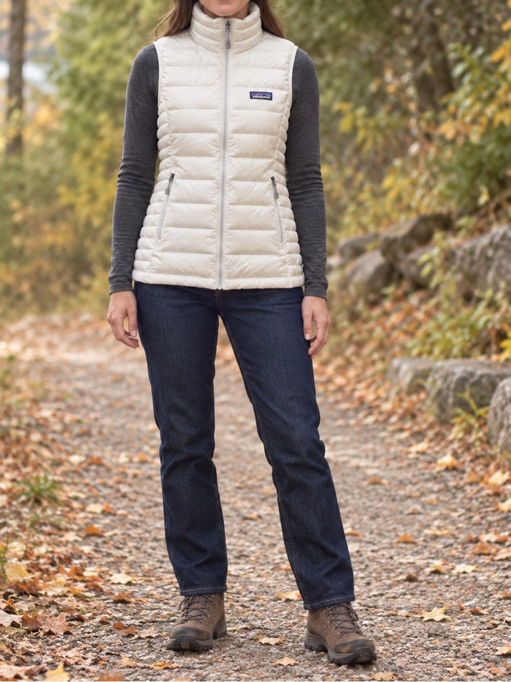 Patagonia Women’s Down Sweater Vest Size XS White Quilted Lightweight NWOT